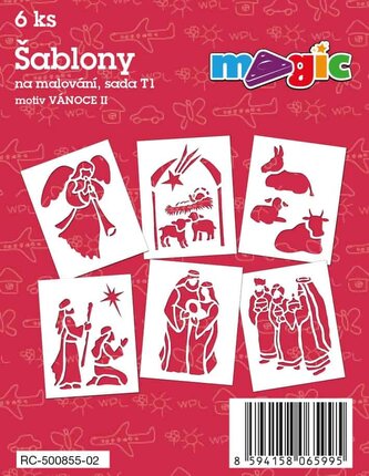 MAGIC papier šablóny na maľovanie VIANOCE I