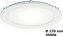 ZOE tenký zapuštěný downlight 160 900lm 12W 3000K IP44