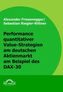 Performance quantitativer Value-Strategien am deutschen Aktienmarkt am Beispiel des DAX-30