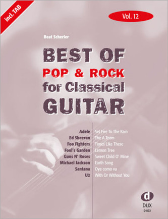Best of Pop & Rock for Classical Guitar. Vol.12