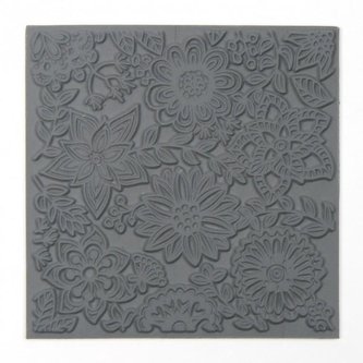 CERNIT polymerová textura - květy 90 x 90mm