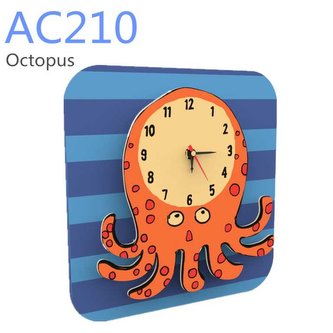 RoboTime 3D puzzle hodiny se strojkem chobotnice