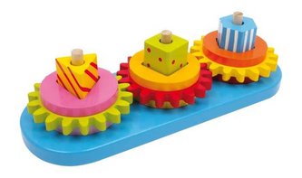 Small Foot Motorická třídící hra ozubené kolo