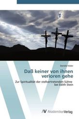 Daß keiner von ihnen verloren gehe