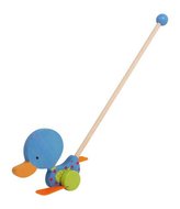 Small Foot Ťahacie hračky kolísajúca sa kačička modrá