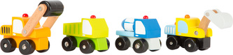 Dřevěná autíčka - Stavební stroje 1 ks