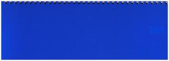 Tischquerkalender Classic Colourlux blau 2017
