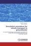 Simulation procedure for nitrate transport in groundwater