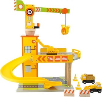 Small Foot Dětská dřevěná parkovací garáž Stavba