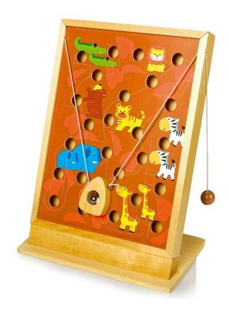 Small Foot Dřevěná motorická hra s kuličkou Afrika