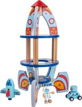 Small Foot Dřevěné hračky pro kluky vesmírná raketa
