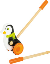 Small Foot Dřevěný jezdík tučňák s šálou