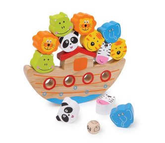 Small Foot Drevená motorická hra balansujúca archa