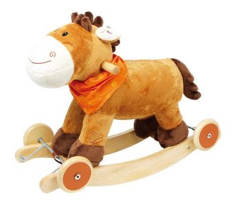 Small Foot Dřevěný houpací kůň se zvuky Nele