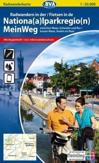 BVA Radwanderkarte Radwandern in der Nationalparkregion MeinWeg. Fietsen in de Nationaalparkregio MeinWeg