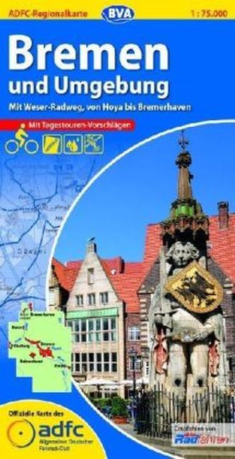 ADFC Regionalkarte Bremen und Umgebung