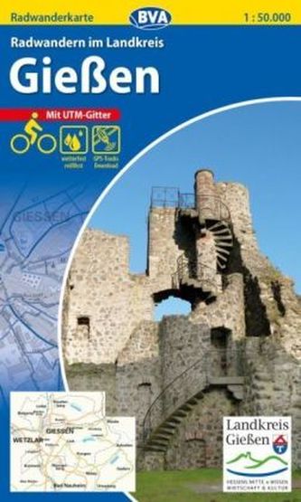 BVA Radwanderkarte Radwandern im Landkreis Gießen