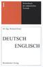Deutsch-Englisch. German-English