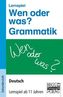 Lernspiel Wen oder was? Grammatik