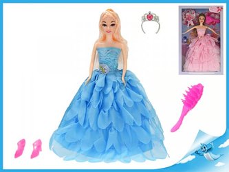 Princezna 29cm s doplňky  růžové šaty