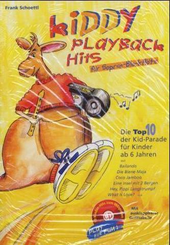 Kiddy Playback Hits für Sopran-Blockflöte, m. Audio-CD