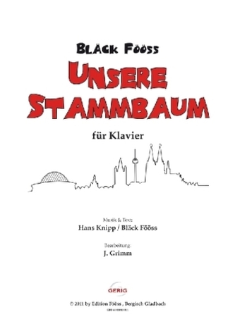 Bläck Fööss - Unsere Stammbaum, für Klavier