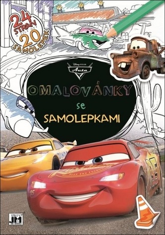 Autá - Omaľovánky so samolepkami A4+