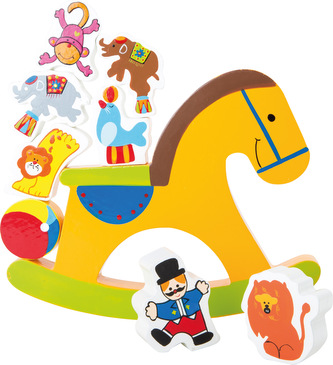 Small Foot Dřevěná motorická hra koník cirkus