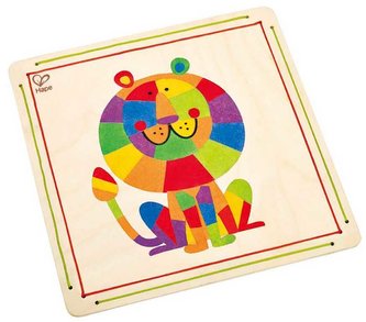 Hape Pískový obraz Král džungle