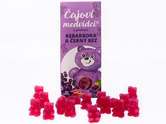 LIPOO ČAJOVÍ MEDVÍDCI S PŘÍCHUTÍ REBARBORA A ČERNÝ BEZ 50G LIPOO ČAJOVÍ MEDVÍDCI S PŘÍCHUTÍ REBARBORA A ČERNÝ BEZ 50G