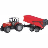 Bruder Traktor MAS. FERUSON.+ skl. auto červené