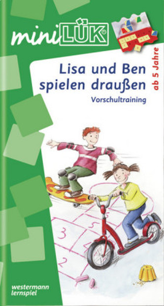 Lisa und Ben spielen draußen