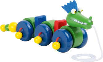 Small Foot  Dřevěný tahací drak