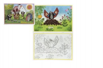 Krtko sa raduje - omaľovánka