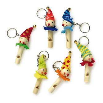 Small Foot Dřevěný přívěšek na klíče s píšťalkou, cena za 1 ks