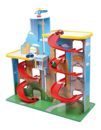 Small Foot Detská poschodová drevená garáž