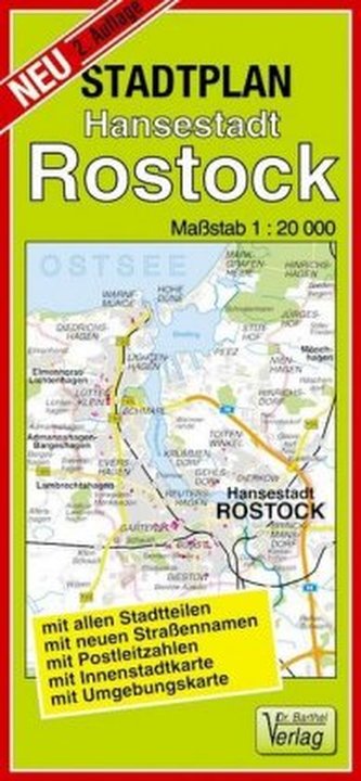 Doktor Barthel Stadtplan Hansestadt Rostock