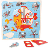 Small Foot Drevené vkladacie puzzle ponorka