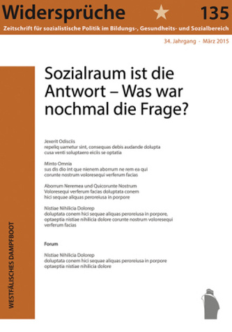 Sozialraum ist die Antwort - Was war nochmal die Frage?