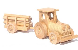 Ceeda Cavity - drevené auto - Traktor s vlečkou - malý