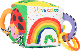 Small Foot Plyšová interaktivní kostka chrastítko Caterpillar