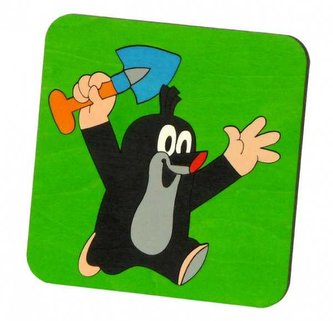 DoDo Skládací obrázek puzzle krteček s lopatkou
