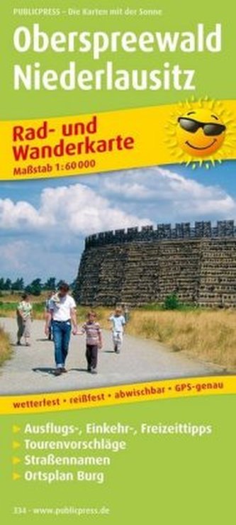 PublicPress Rad- und Wanderkarte Oberspreewald, Niederlausitz