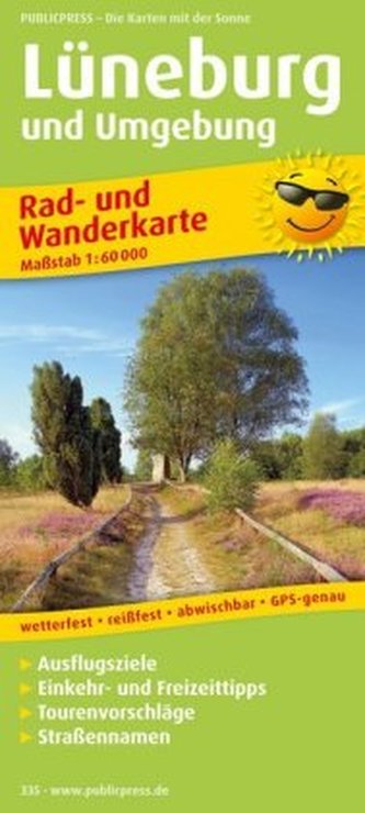 PublicPress Rad- und Wanderkarte Lüneburg und Umgebung