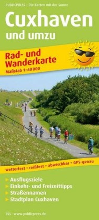 PublicPress Rad- und Wanderkarte Cuxhaven und umzu