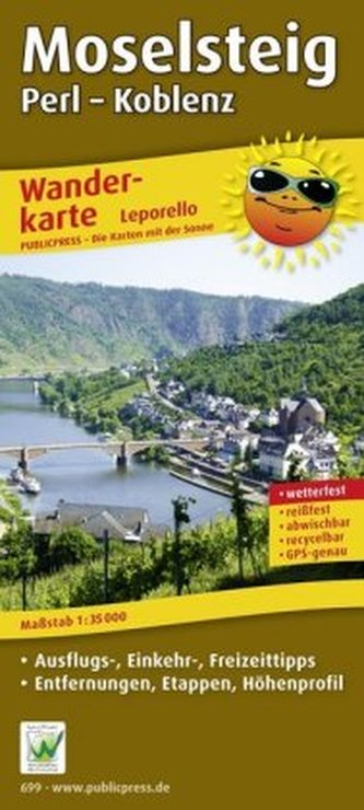 PublicPress Leporello Wanderkarte Moselsteig