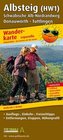 PublicPress Leporello Wanderkarte Albsteig (HW1), Schwäbische Alb-Nordrandweg, Donauwörth - Tuttlingen
