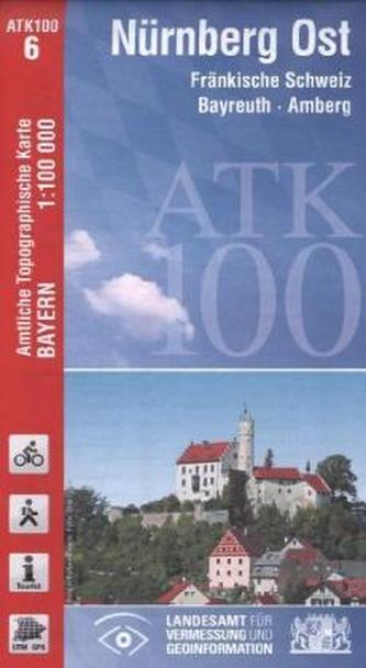 Amtliche Topographische Karte Bayern Nürnberg Ost