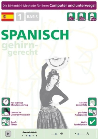 Spanisch gehirn-gerecht, 1 Basis, CD-ROM