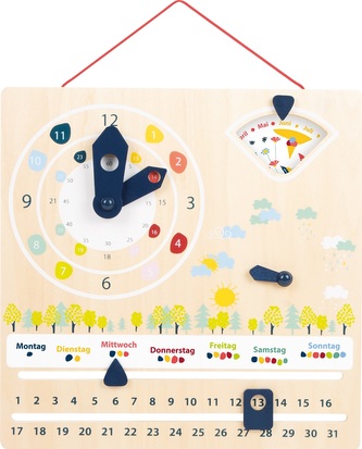 Small Foot Didaktický kalendář s hodinami